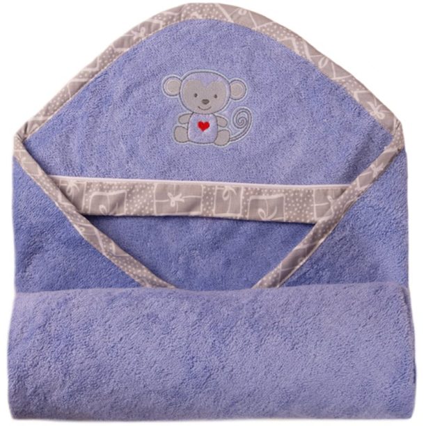 Babymatex Bamboo хавлия с качулка Blue 100x100 см