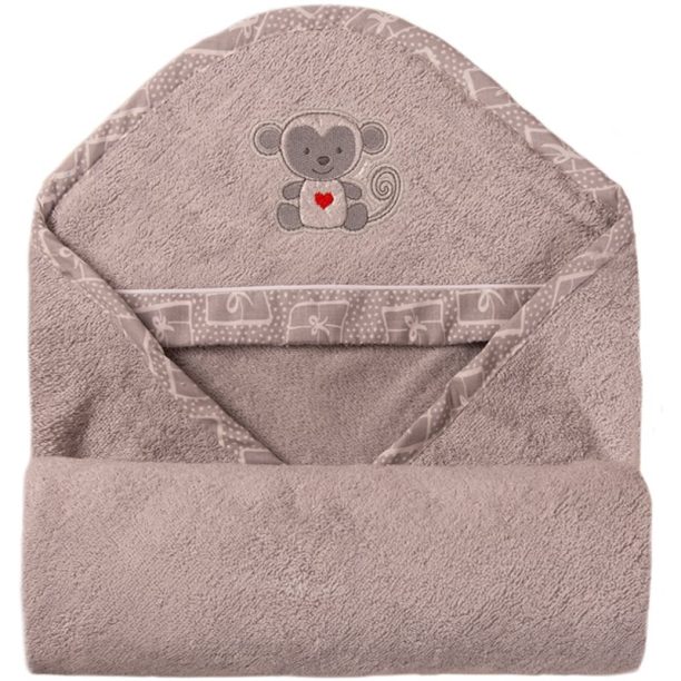 Babymatex Bamboo хавлия с качулка Grey 100x100 см