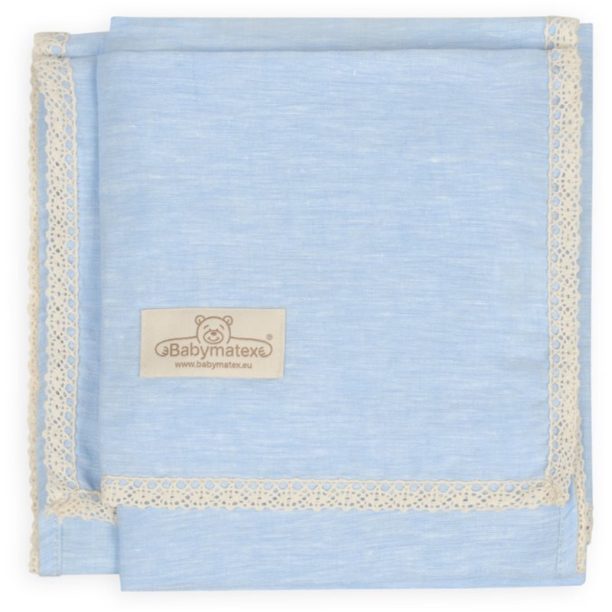 Babymatex Linen одеяло за деца Blue 75x100 см