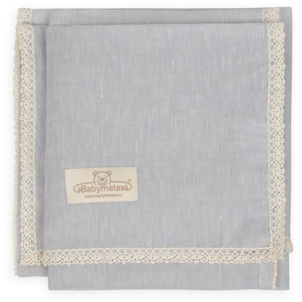 Babymatex Linen одеяло за деца Grey 75x100 см