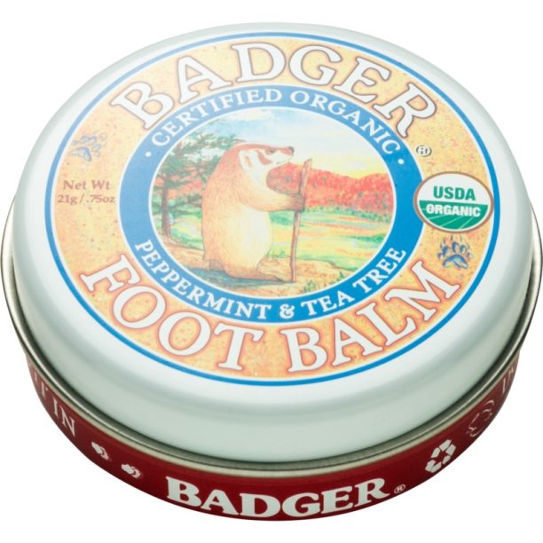 Badger Balm дълбоко хидратиращ балсам за сухи и напукани ходила 21 гр.