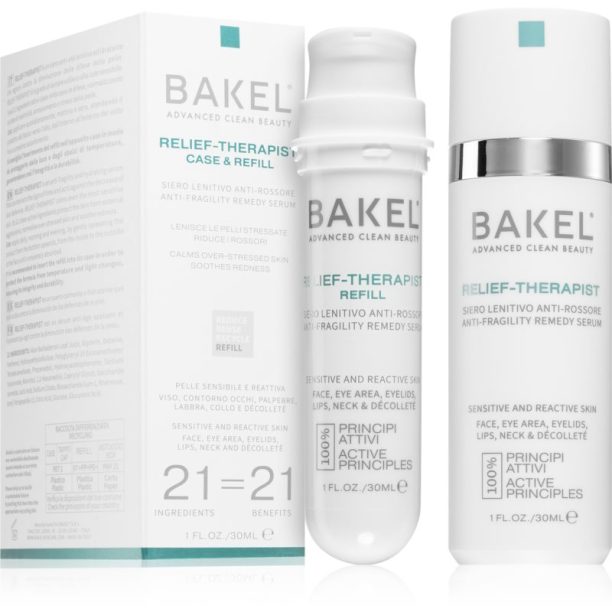 Bakel Relief-Therapist Case & Refill успокояващ и хидратиращ серум + резервен пълнител 30 мл.