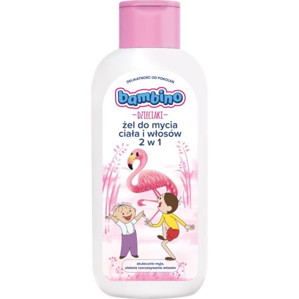 Bambino Kids Bolek and Lolek душ гел и шампоан 2 в 1 Flamingo 400 мл.