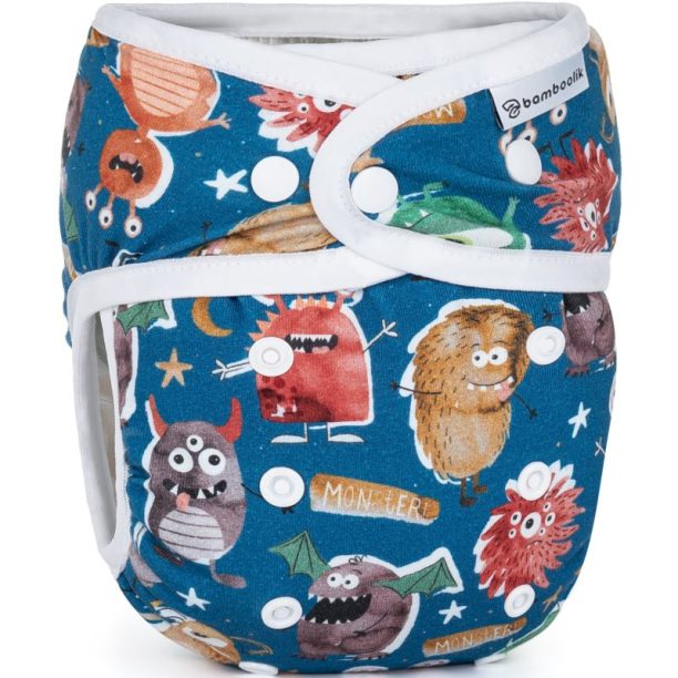 Bamboolik Night Fitted Diaper with Absorbing Insert пелени гащички с вкарваща се пелена