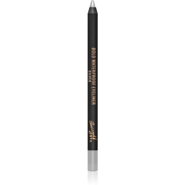 Barry M Bold Waterproof Eyeliner водоустойчив молив за очи цвят Silver 1