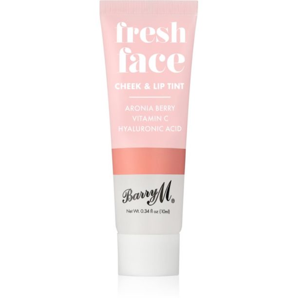 Barry M Fresh Face течен руж и блясък за устни цвят Peach Glow 10 мл.