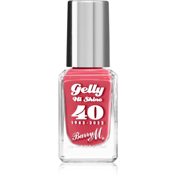 Barry M Gelly Hi Shine "40" 1982 - 2022 лак за нокти цвят Red Velvet 10 мл.