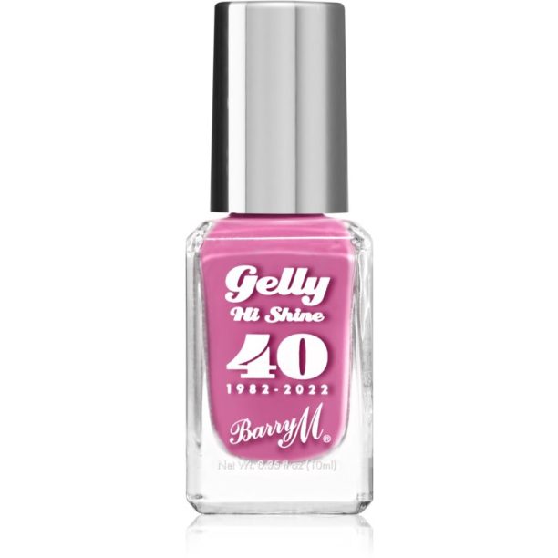 Barry M Gelly Hi Shine "40" 1982 - 2022 лак за нокти цвят Strawberry Cheescake 10 мл.