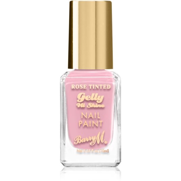 Barry M Gelly Hi Shine Rose Tinted лак за нокти цвят Blushed 10 мл.