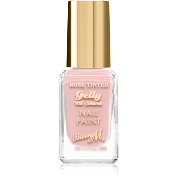 Barry M Gelly Hi Shine Rose Tinted лак за нокти цвят Eden Rose 10 мл.