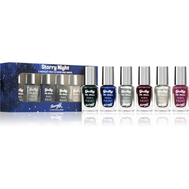 Barry M Gelly Hi Shine Starry Night комплект лак за нокти