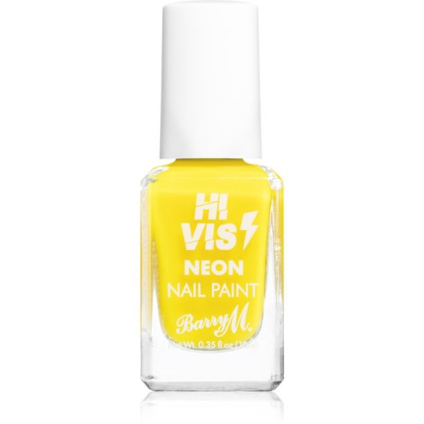 Barry M Hi Vis Neon лак за нокти цвят Yellow Flash 10 мл.