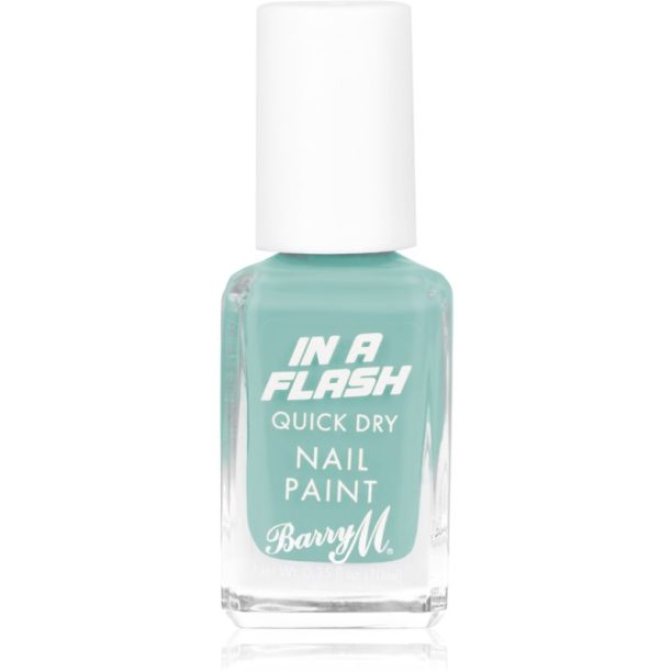 Barry M IN A FLASH бързозасъхващ лак за нокти цвят Blue Boost 10 мл. на ниска цена