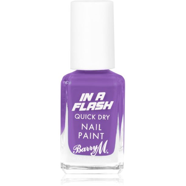 Barry M IN A FLASH бързозасъхващ лак за нокти цвят Patient Purple 10 мл. на ниска цена