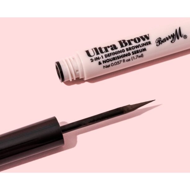 Barry M Ultra Brow 2-in-1 подхранващ серум за вежди Black 1