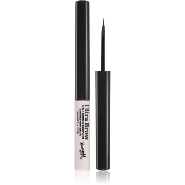 Barry M Ultra Brow 2-in-1 подхранващ серум за вежди Dark Brown 1