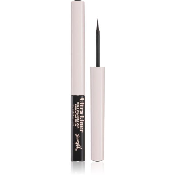 Barry M Ultra Liner 2-in-1 серум за мигли 2 в 1 цвят Black 1