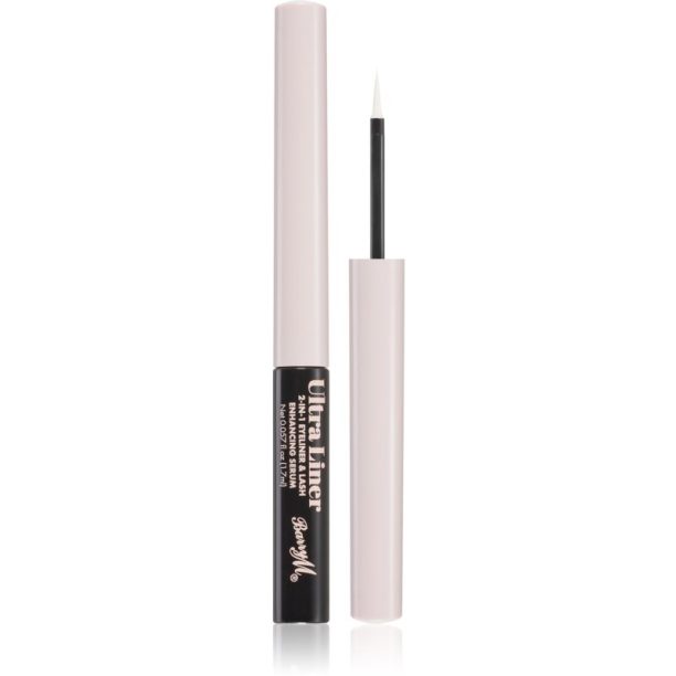 Barry M Ultra Liner 2-in-1 серум за мигли 2 в 1 цвят White 1