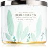 Bath & Body Works Basil Green Tea ароматна свещ 411 гр.