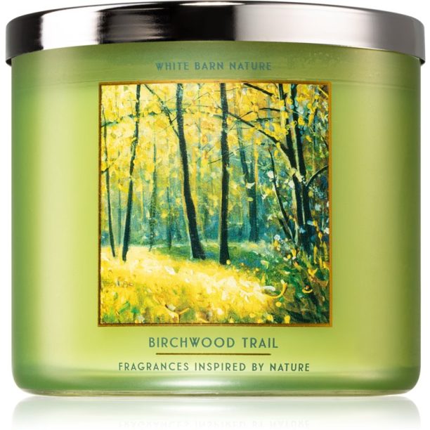 Bath & Body Works Birchwood Trail ароматна свещ 411 гр.