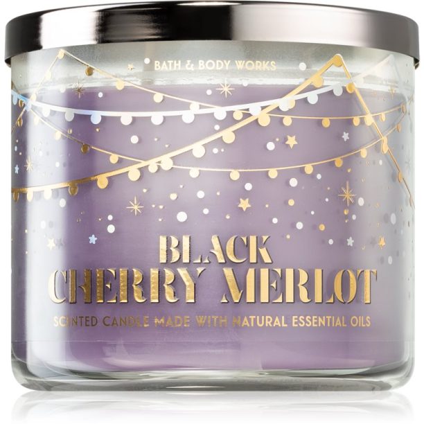 Bath & Body Works Black Cherry Merlot ароматна свещ 411 гр.