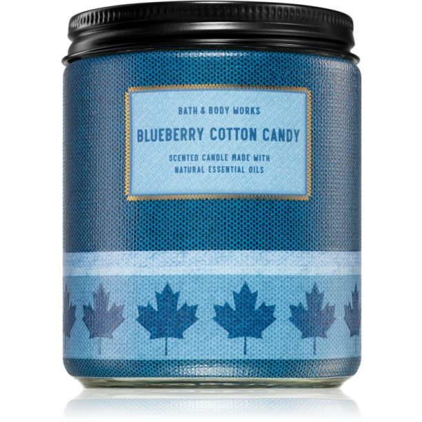 Bath & Body Works Blueberry Cotton Candy ароматна свещ 198 гр.