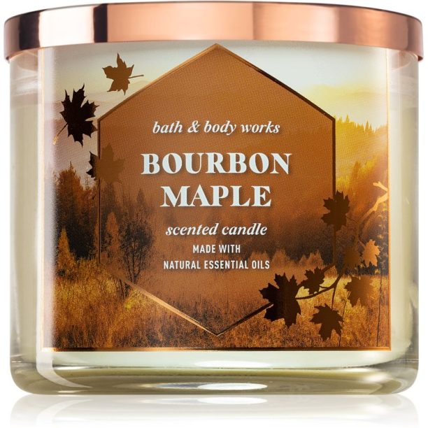 Bath & Body Works Bourbon Maple ароматна свещ I. 411 гр.