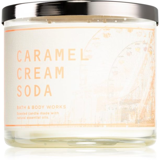 Bath & Body Works Caramel Cream Soda ароматна свещ 411 гр.