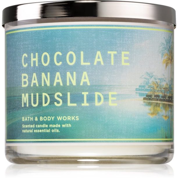 Bath & Body Works Chocolate Banana Mudslide ароматна свещ 411 гр.