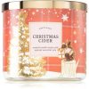 Bath & Body Works Christmas Cider ароматна свещ  с есенциални масла 411 гр.