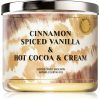 Bath & Body Works Cinnamon Spiced Vanilla & Hot Cocoa and Cream ароматна свещ 411 гр.