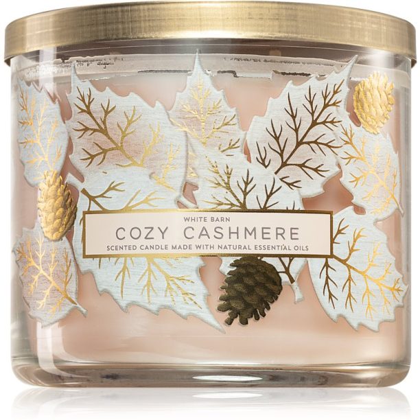 Bath & Body Works Cozy Cashmere ароматна свещ I. 411 гр.