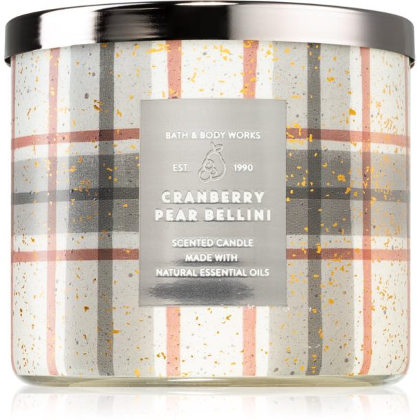 Bath & Body Works Cranberry Pear Bellini ароматна свещ 411 гр.