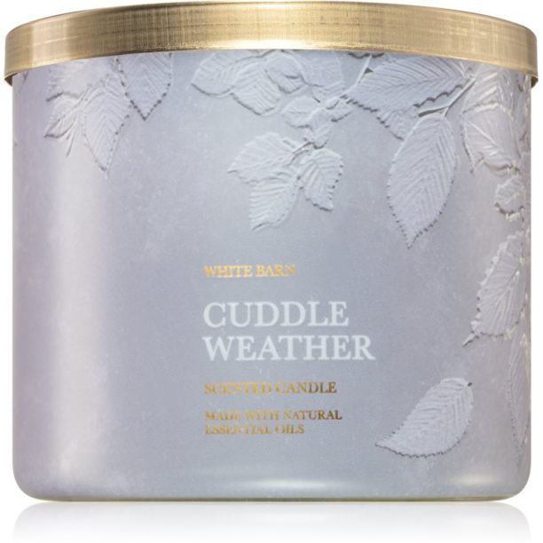 Bath & Body Works Cuddle Weather ароматна свещ 411 гр.