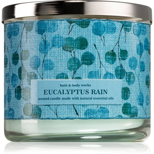 Bath & Body Works Eucalyptus Rain ароматна свещ II. 411 гр.