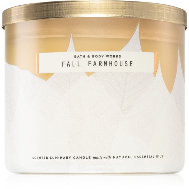 Bath & Body Works Fall Farmhouse ароматна свещ 411 гр.