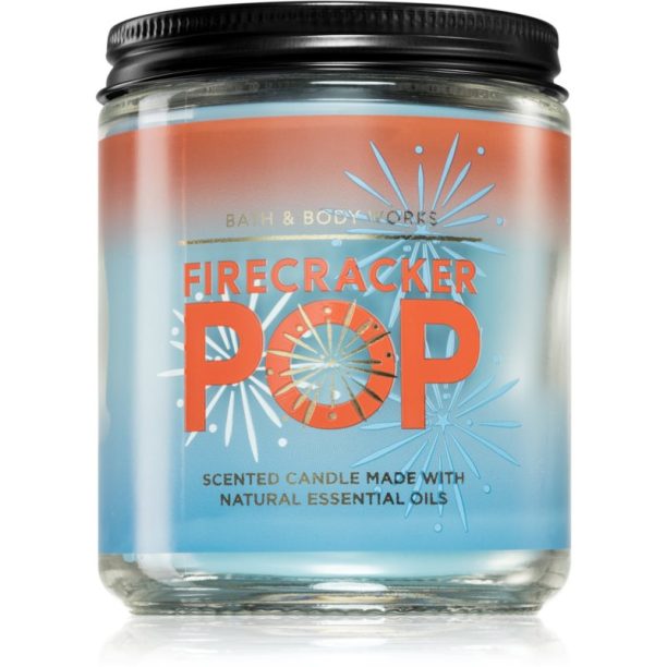 Bath & Body Works Firecracker Pop ароматна свещ I. 198 гр.