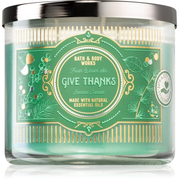 Bath & Body Works Fresh Winter Air ароматна свещ 411 гр.