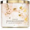 Bath & Body Works Honeysuckle & Peach Spritz ароматна свещ 411 гр.