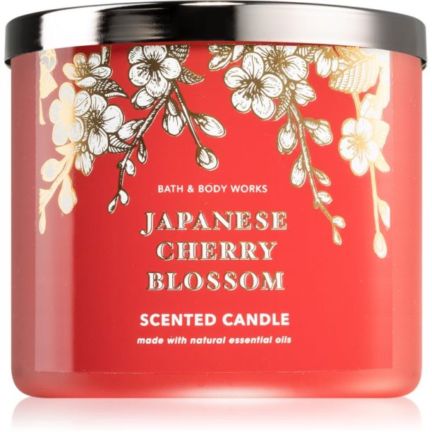 Bath & Body Works Japanese Cherry Blossom ароматна свещ 411 гр.