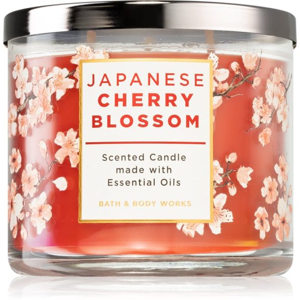 Bath & Body Works Japanese Cherry Blossom ароматна свещ 411 гр.