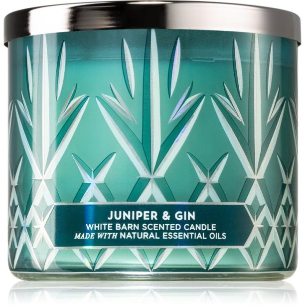 Bath & Body Works Juniper & Gin ароматна свещ 411 гр.