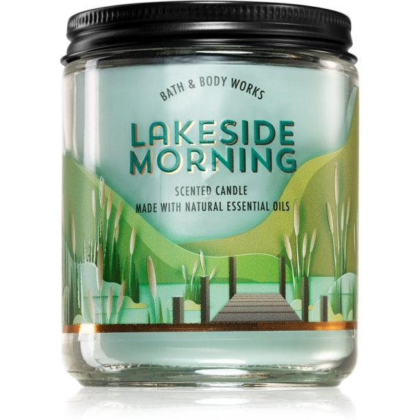 Bath & Body Works Lakeside Morning ароматна свещ I. 198 гр.