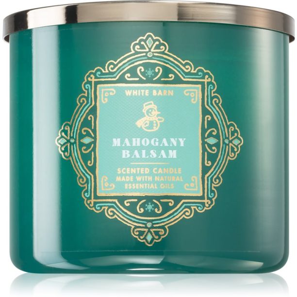 Bath & Body Works Mahogany Balsam ароматна свещ 411 гр.