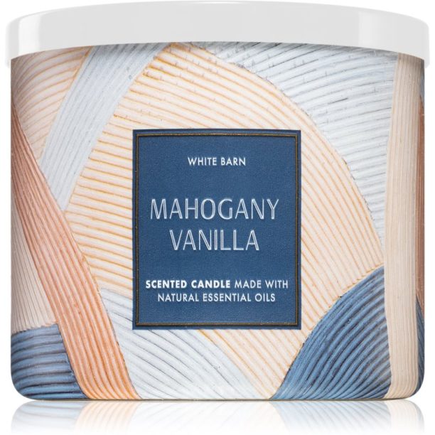 Bath & Body Works Mahogany Vanilla ароматна свещ 411 гр.