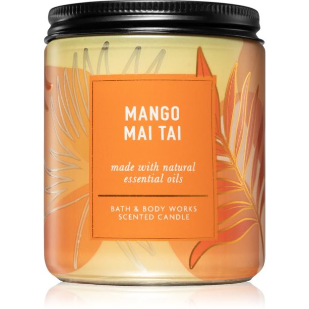 Bath & Body Works Mango Mai Tai ароматна свещ 198 гр.