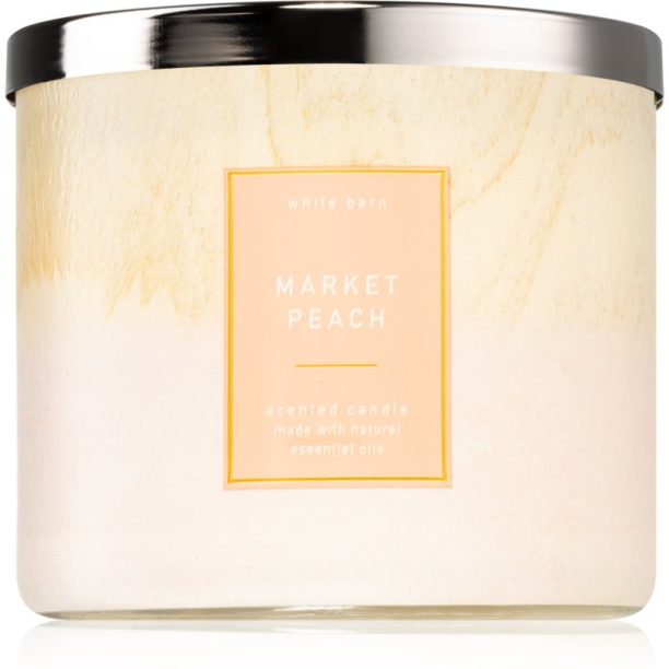 Bath & Body Works Market Peach ароматна свещ 411 гр.