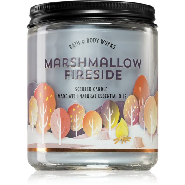 Bath & Body Works Marshmallow Fireside ароматна свещ 198 гр.