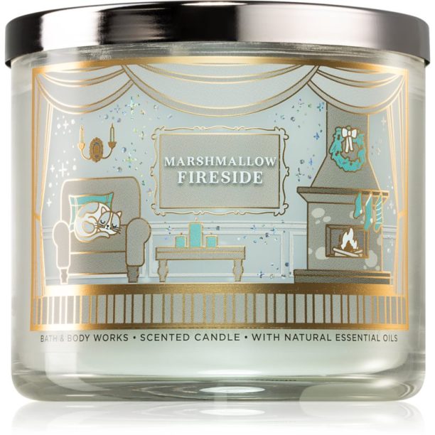 Bath & Body Works Marshmallow Fireside ароматна свещ 411 гр.