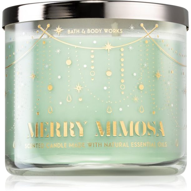 Bath & Body Works Merry Mimosa ароматна свещ 411 гр.